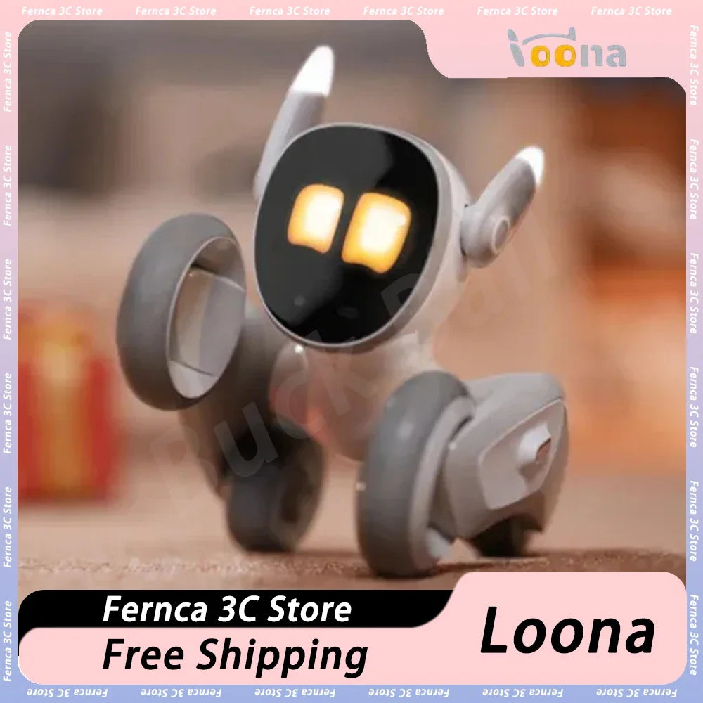 Loona Robot Pet Loona Dog Luna Intelligent Robot Ai Emotional Interaction Companion Robots for Desktop  Home Toy Gift SS69