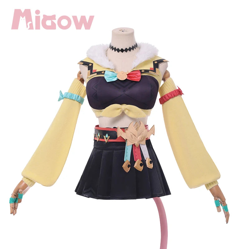 Game Genshin Varesa Cosplay Costume  Impact【XS-3XL】Miaow Costume High Quality Anime Cosplay Costume