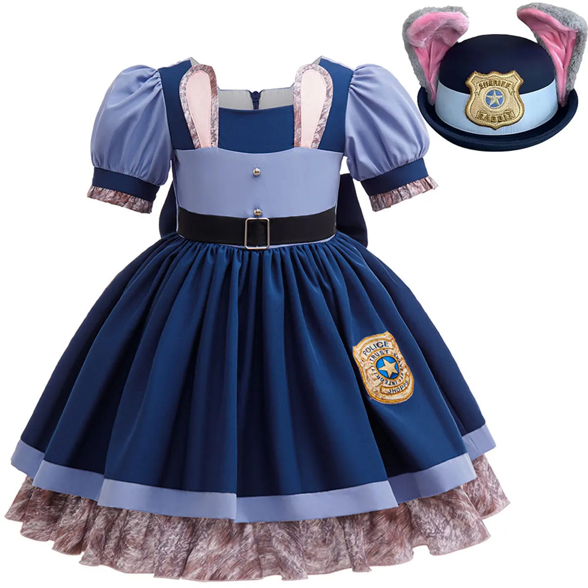 Disney Judy Hopps Zootopia 2 Police Officer Dress for Girls