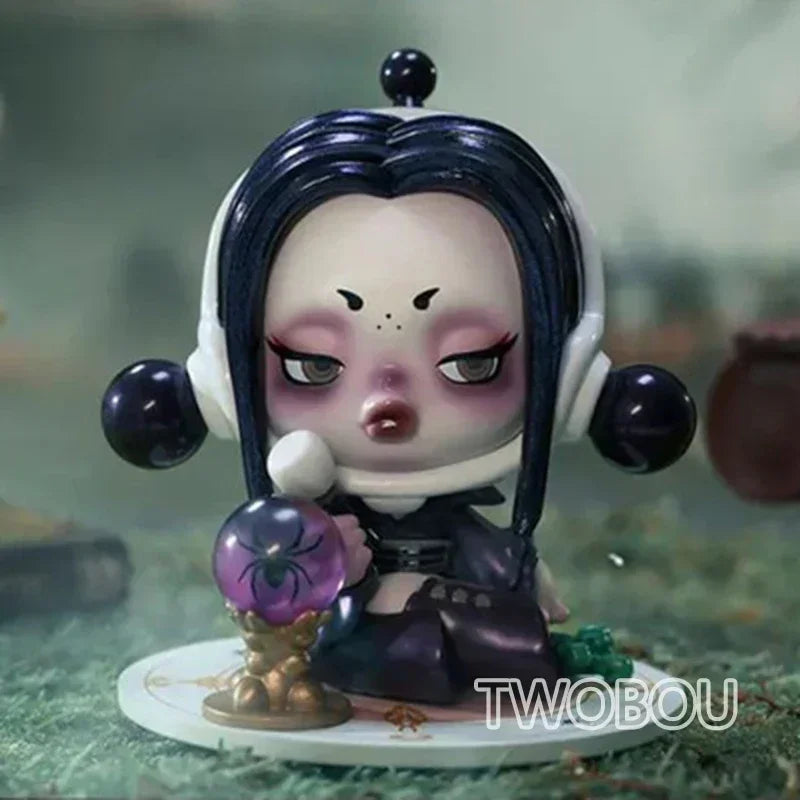 POP MART SKULLPANDA Addams Family Series Blind Box Mystery Box Guess Bag Toys Doll Cute Anime Figure Desktop Ornaments
