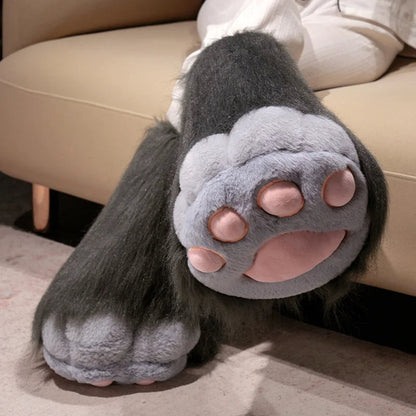 Fursuit Paw Gloves Boots Giant Wearable Wing Accessories Plush Toys Furry Cosplay Cat Bear Shoes Cute Fluffy Animal Manga Party SS69