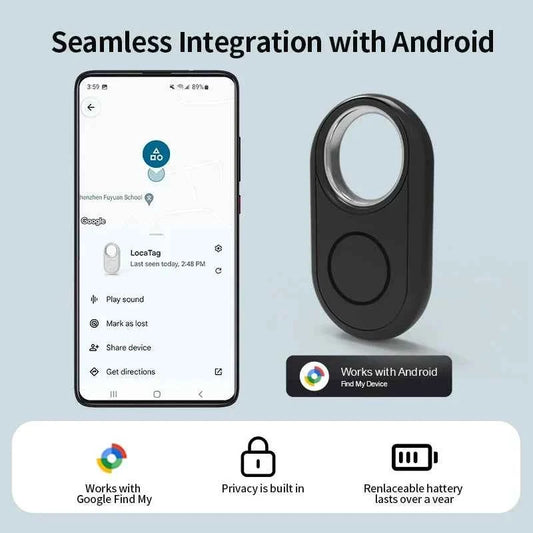 GPS Tracker for Samsung Android Tracker Work with Google Find Hub Bluetooth Locator Finder Bag Key Global Anti-lost Smart Tag