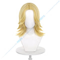 Steel Ball Run JOJO SBR Johnny Joestar Cosplay Wig JoJo's Bizarre Adventure Golden Blonde Layered Hair Star Print Beanie Hat