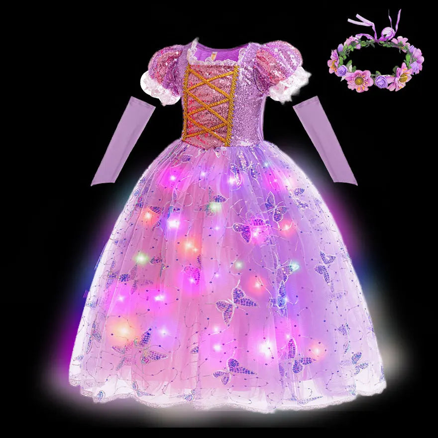Rapunzel LED Princess Ball Gown for Girls