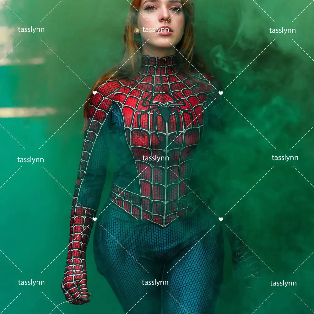 Spider Raimi Costume Zentai Suit Spandex Halloween Costumes Party Fancy Anime Clothes Geek Girl Bodysuit Spider Girl Cosplay