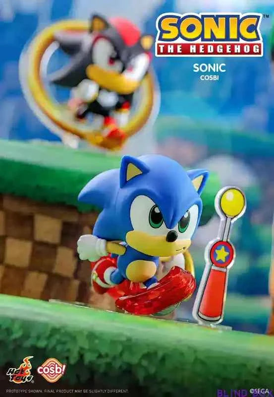 In Stock Original Hottoys Cosbi Sega Action Figure Sonic Hedgehod Anime Figures Children Toys Ornament Birthday Gift