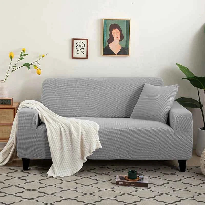 Sofa Cover Elastic For Living Room Home Jacquard Stretch  Slipcovers  Corner Couch Covers 1/2/3/4 Seater L Shape Free Shopping