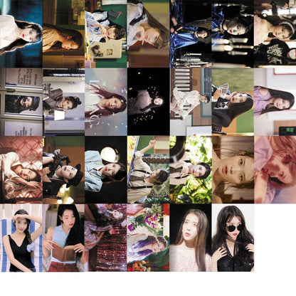 55pcs/set Kpop IU The Golden Hour Lomo Cards High quality HD Photocard for fans collection Fashion Cute Fans Gift SS69