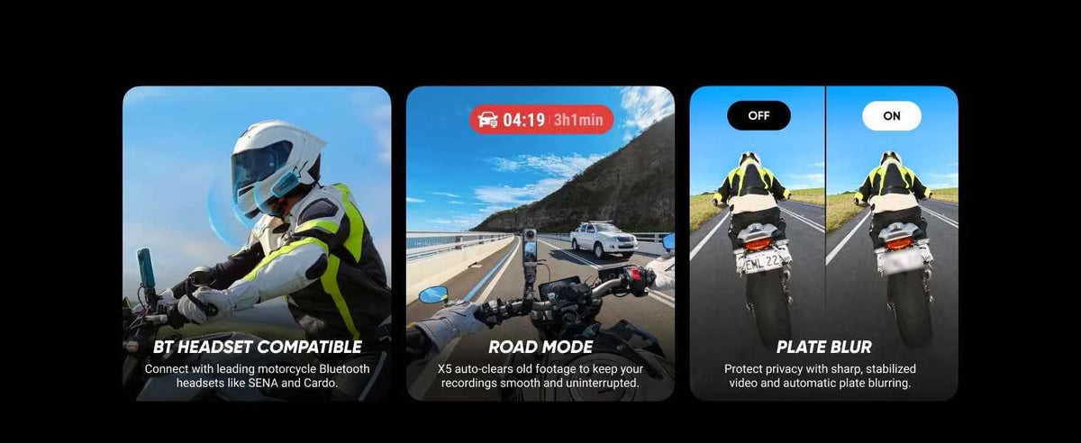 Insta360 X5 - Waterproof 8K 360° Action Camera, Leading Low Light, 3-Hour,Triple AI Chip Design Battery,