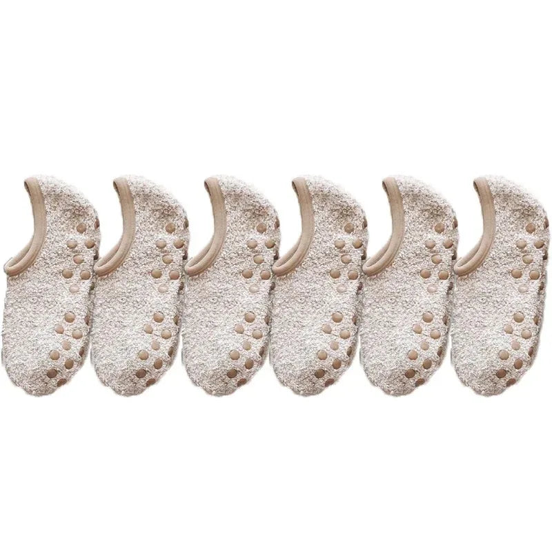Women's Thick Plush Socks - Winter Warm Coral Fleece Sleep Slippers