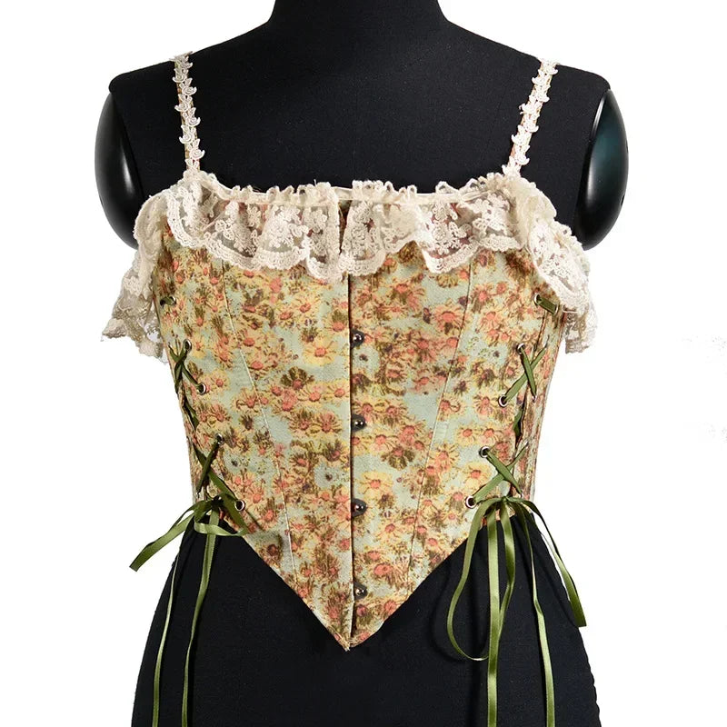 VISIVANEC Lolita Corset Tank Top Women's Slimming Bustier