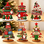 Runt 1pc Mini Wooden Christmas Tree,Merry Christmas Decor for Home,Xmas Gifts ,Navidad 2026 ,New Year Table Decor