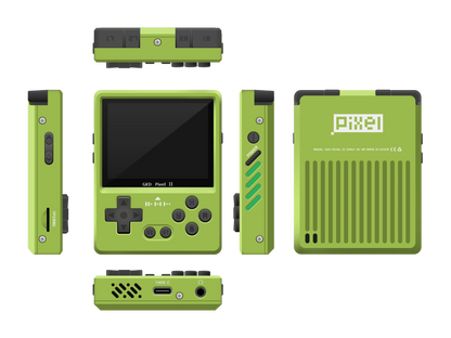 Gkd Pixel 2 Handheld Game Console Portable Retro Nostalgia Game Console Arcade Game Full Metal Body Cnc Gamer Customized Gift SS69