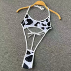 Women Hotsweet Sexy Drawstring Lace Up Design Halter Playsuits Fashion Transparent Bodysuits Slim Hollow Out Summer Rompers  New