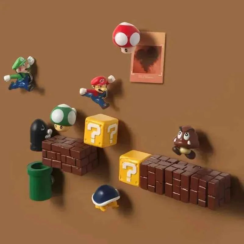 Cartoon Fridge Magnet Sticker DIY Creative Cute Fridge Sticker Kawaii 3D Refrigerator Magnet Kitchen Decoration Home Ornament