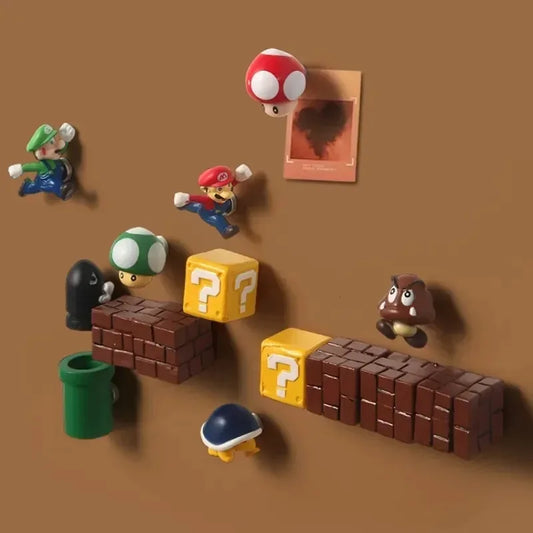 Cartoon Fridge Magnet Sticker DIY Creative Cute Fridge Sticker Kawaii 3D Refrigerator Magnet Kitchen Decoration Home Ornament