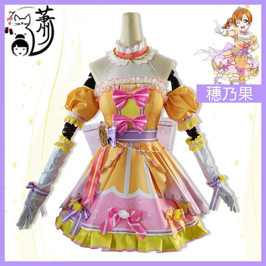 COS-KiKi Anime Lovelive Aqours Tojo Nozomi/Nishikino Maki All Members Fireworks Awakening Lolita Singing Suit Cosplay Costume SS69
