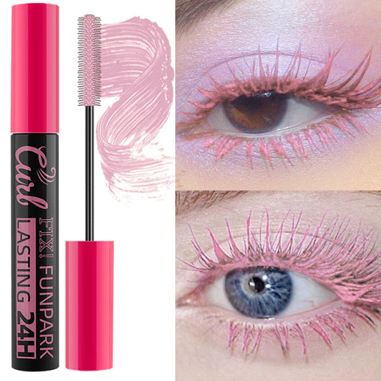 9 Color Mascara Thick Curl Waterproof  Natural Eyelash  Long Lasting Blue White Green Pink Black Eye Makeup Korean cosmetics SS69 18.69 11