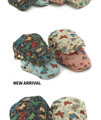 Women's Butterfly Embroidery Cotton Beret Hat - Adjustable Painter Cap