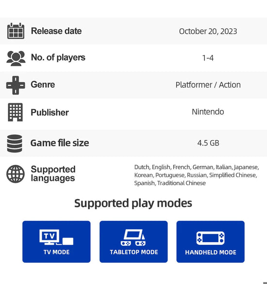 Super Mario Bros. Wonder Nintendo Switch Game Deals 100% Official Original Physical Game Card Action Genre for Switch OLED Lite SS69