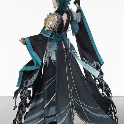 Halloween XIAO Costumes Hanfu Game Genshin Impact XIAO clothes Cosplay Costume Anime Costume Outfit Full Set