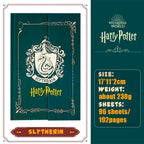Authentic Harries Potters Peripheral Retro Notebook Magic Academy Hogwarts Slytherin Portable Notebook School Student Stationery