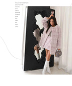 HDHOHR 2025 New 100% Real Mink Fur Coat Women Fashion Essential Natural Mink Fur Jackets Warm Royel Blue Winter Fur Coat