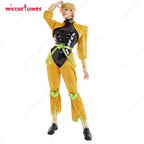 Miccostumes Unisex Full Set Yellow and Black Cosplay Costume with Headdress and Bracers for Halloween Cosplay Costume