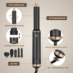 Hair Dryer 5 in 1 Electric Comb Negative Ion Straightener Comb Curling Iron Detachable Multifunctional Heating Brush Hair Dryer SS69