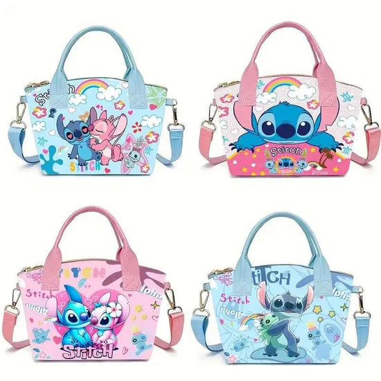 Disney Stitch New Women's Shoulder Bags Cute Kid's Handbag Large Capacity Cartoon Crossbody Bag For Girls