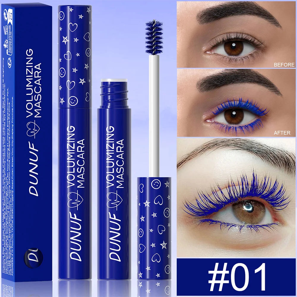 Colorful Curling Mascara Waterproof Fast Drying Eyelashes Extension Multicolor Lashes Makeup Lasting Waterproof White Mascara SS69