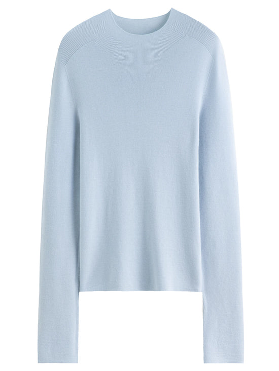 DUSHU Seamless Half-high Collar Pure Wool Pullovers Women Plus Size Autumn Winter Bottoming Sweater Solid Soft Breathable Tops