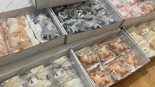 Handmade Kitty Cat Taba Squishy Silicone Fuzzy Kitten Soft Cat Mushy Squeeze Toy Mochi Toy Hand Relax Stress Release Gift Toy SS69