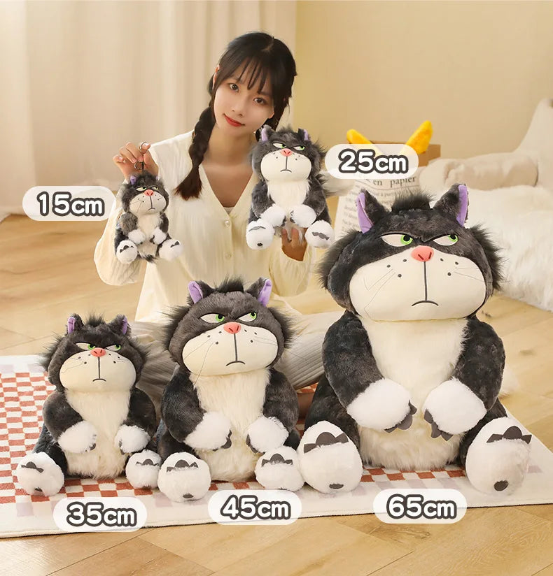 15-35cm Kawaii Cinderella Lucifer Cat Plush Toys Soft Anime Cartoon Princess Kids Stuffed Animals Doll Children's Birthday Gifts SS69