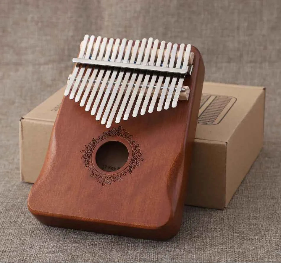 Kalimba music instrument Thumb Piano 17 Keys Mahogany Wood Finger Piano Combinations Gifts for Kids Portable Mbira Finger Piano