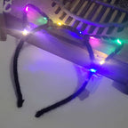 LED Glow Cat & Bunny Ear Headbands - 10/20/30 Pcs