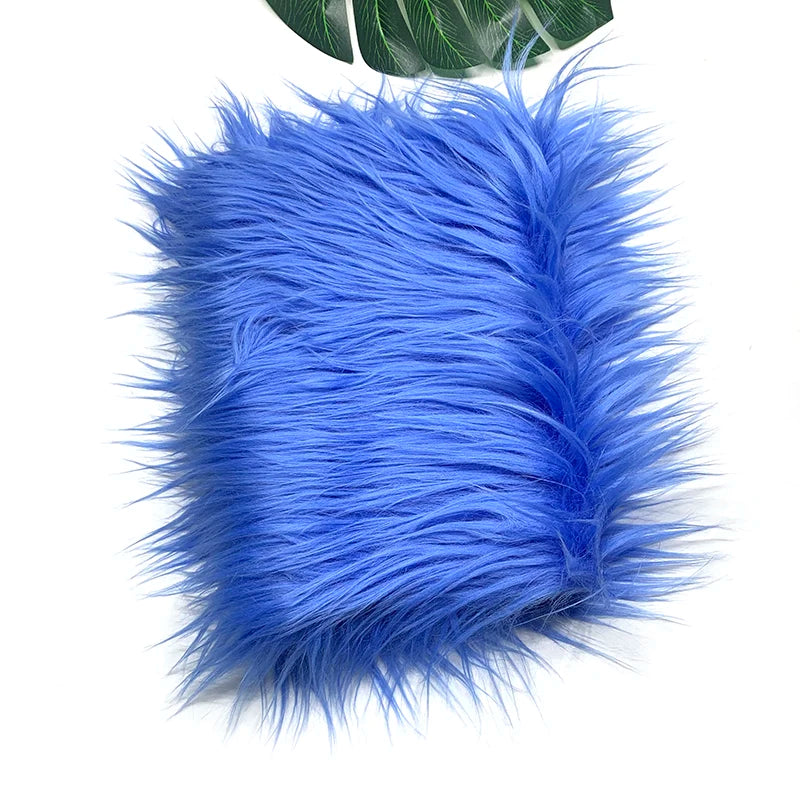 Faux Fur Fabric 8cm Long Pile Cosplay Patchwork Sheet