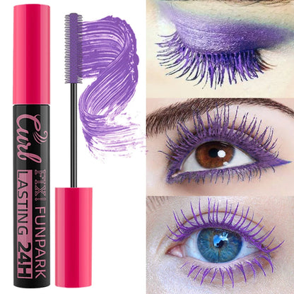 9 Color Mascara Thick Curl Waterproof  Natural Eyelash  Long Lasting Blue White Green Pink Black Eye Makeup Korean cosmetics SS69 18.69 09