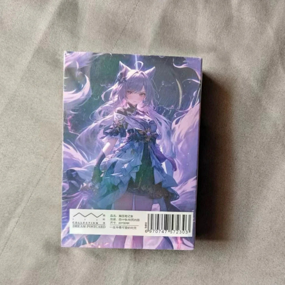 Game Impact Alhaitham Anime Project 40 Sheets 80 Pages Double-sided Mini Characters 68x60mm Magazine Miniature Comic Books SS69 9.69 KeQing / 40 Sheets 80 Pages