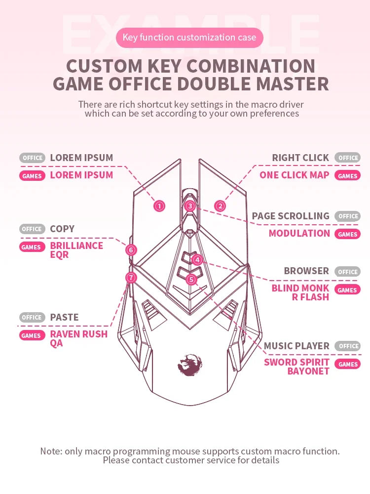 Gaming Mute Rechargeable Mouse 2.4GWireless Pink USB  RGB Gamer Ergonomic Mice Optical Office Computer Mouse for IOS Android SS69