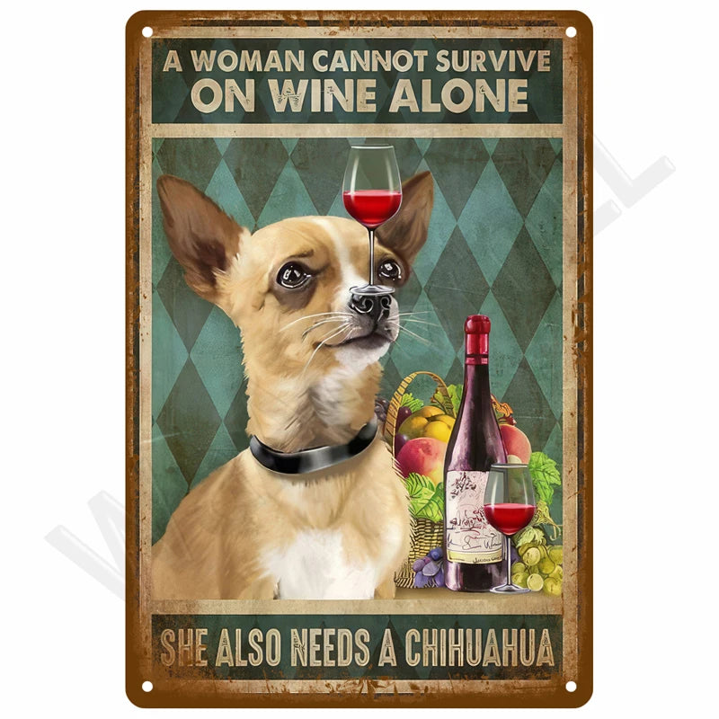 Vintage Metal Tin Sign 20x30cm Retro Wall Art for Home Bar