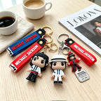 Michael Jackson Keychain Classic Dance King Pendant Key Ring Fashion Singer Key Chain Music Idol Keychain For Home Decoration