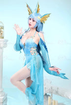 Anime Vaporeon Cosplay Costume Women's Sexy Bodysuit Tail Suit One-Piece Swimsuit Bathing suit Halloween Carnival Party Clothes