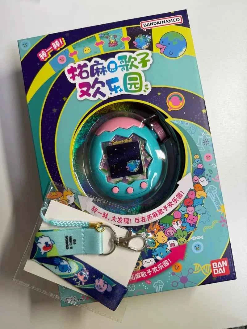 Bandai Tamagotchi Paradise Emerald Forest Edition Color Screen Electronic Pet Game Device - Original Toy Collectible