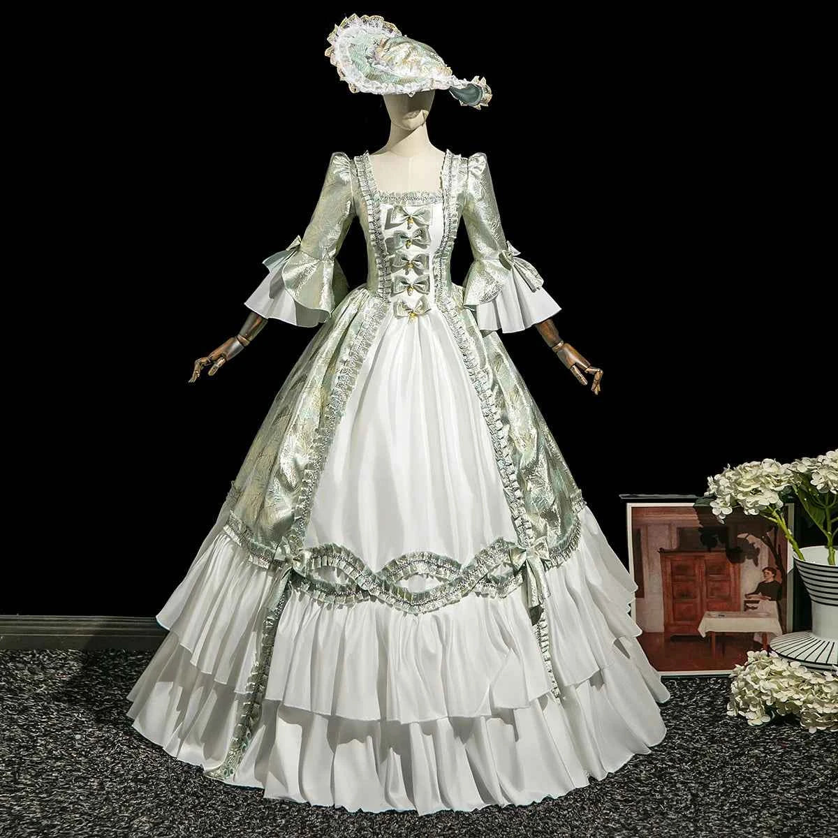 Customized Women Renaissance Victorian Party Dresses Baroque Historical Theater Masquerade Gowns