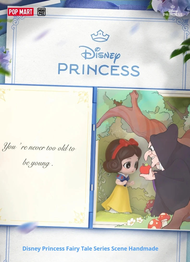 Genuine 100% Disney Princess Talry Tales Series Blind Box Action Figures Toy Collection Desktop Decoration Mystery Box Gift SS69