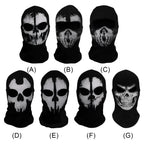 Ghost Skull Balaclava Full Face Mask for Cosplay & Cycling