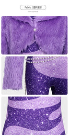 ZOBOTT Zootopia Gazelle Cosplay Costume Women's Polyester Outfit Set