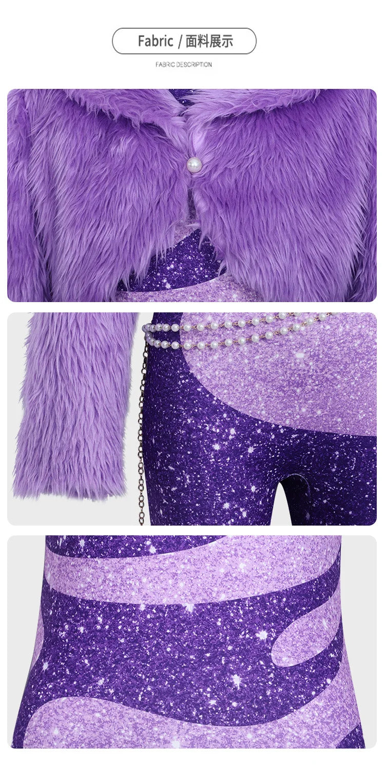 ZOBOTT Zootopia Gazelle Cosplay Costume Women's Polyester Outfit Set