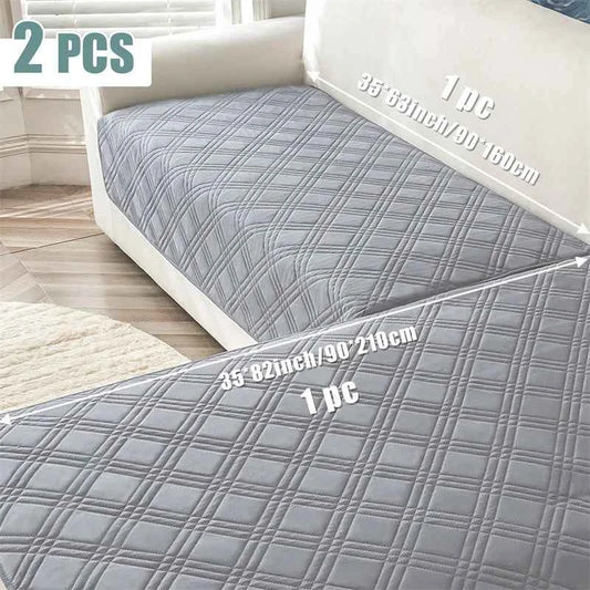 2pcs/Set Water Repellent Pets Kids Corner Sofa Seat Cover Anti Dirty Dog Bed Mattress Cover Non-Slip Chaise Longue Slipcover